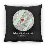 Central Park NYC Small Square Pillow