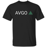 AVGO Ticker Green Regular T-Shirt
